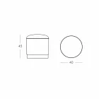 Poef voor buiten, in polyethyleen en stof of leer - Mara Slide Viadurini