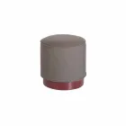 Poef voor buiten, in polyethyleen en stof of leer - Mara Slide Viadurini