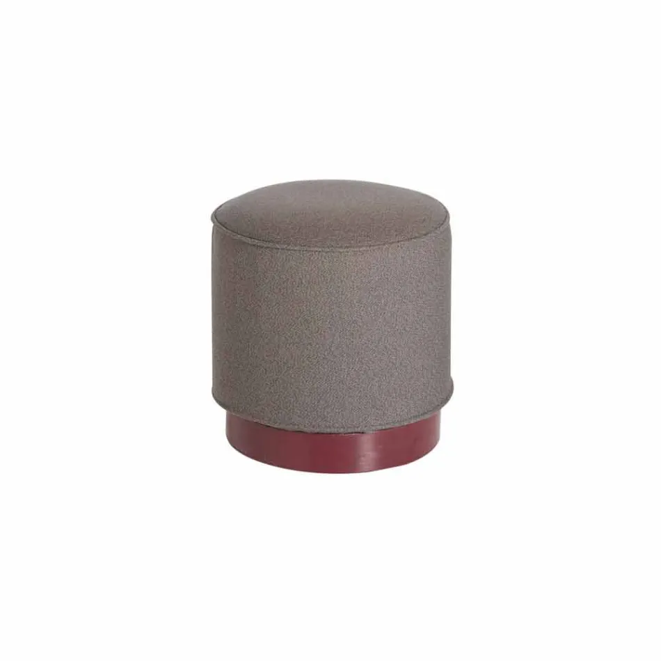 Poef voor buiten, in polyethyleen en stof of leer - Mara Slide Viadurini