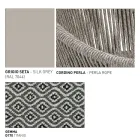 Tuinpoef met aluminium en weefmand - Tibidabo van Varaschin Viadurini