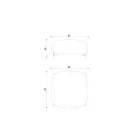 Tuinpoef gewatteerd en bedekt met stof Made in Italy - Butter Viadurini