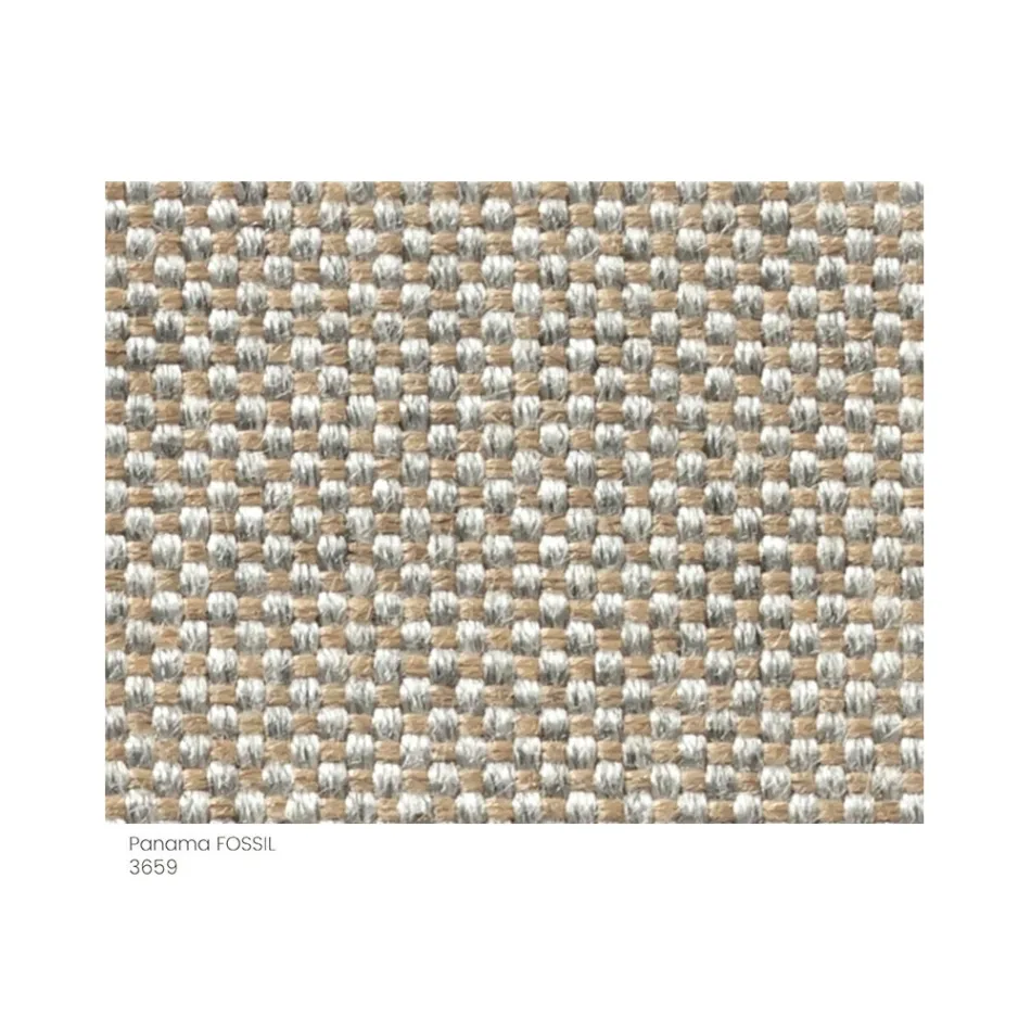 Tuinpoef gewatteerd en bedekt met stof Made in Italy - Butter Viadurini