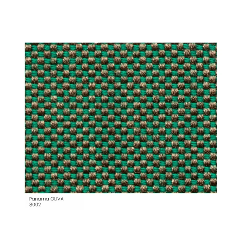 Tuinpoef gewatteerd en bedekt met stof Made in Italy - Butter Viadurini