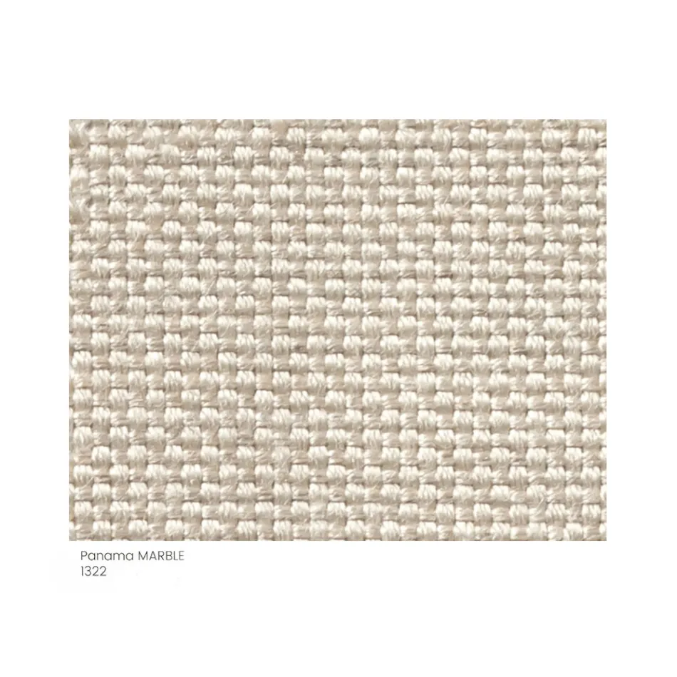 Tuinpoef gewatteerd en bedekt met stof Made in Italy - Butter Viadurini