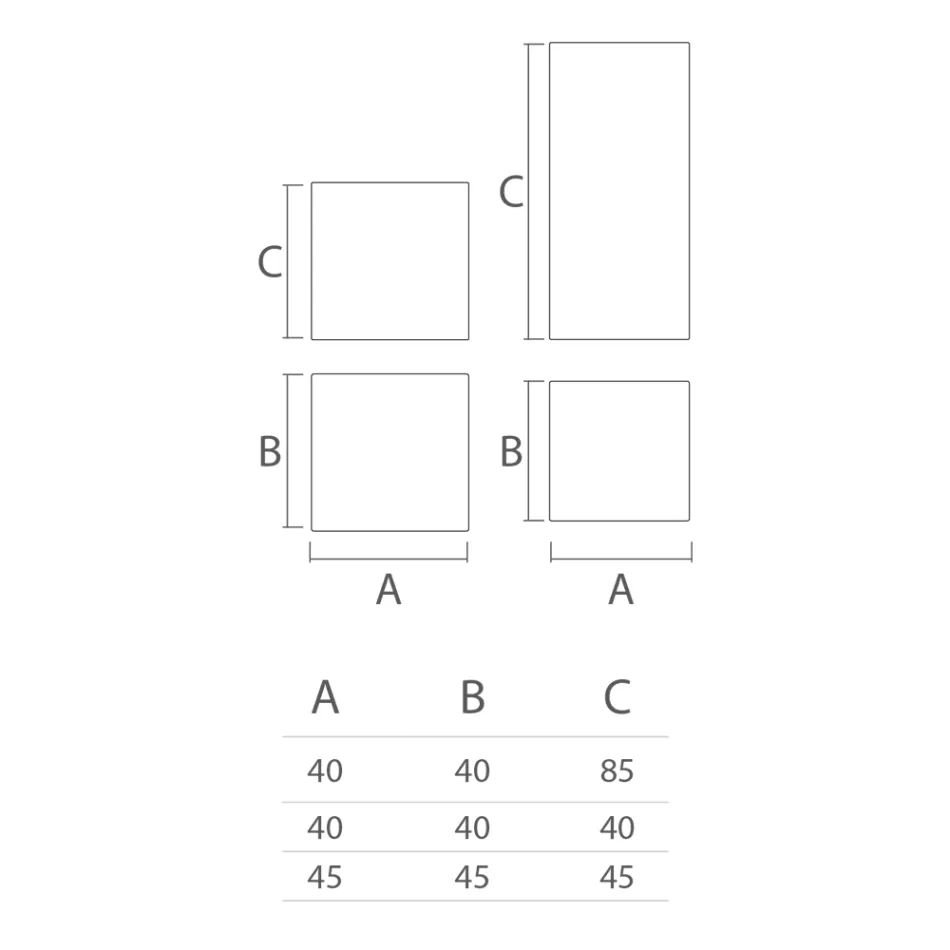 Tuinpoef in polyethyleen 8 afwerkingen Made in Italy - Viky Viadurini