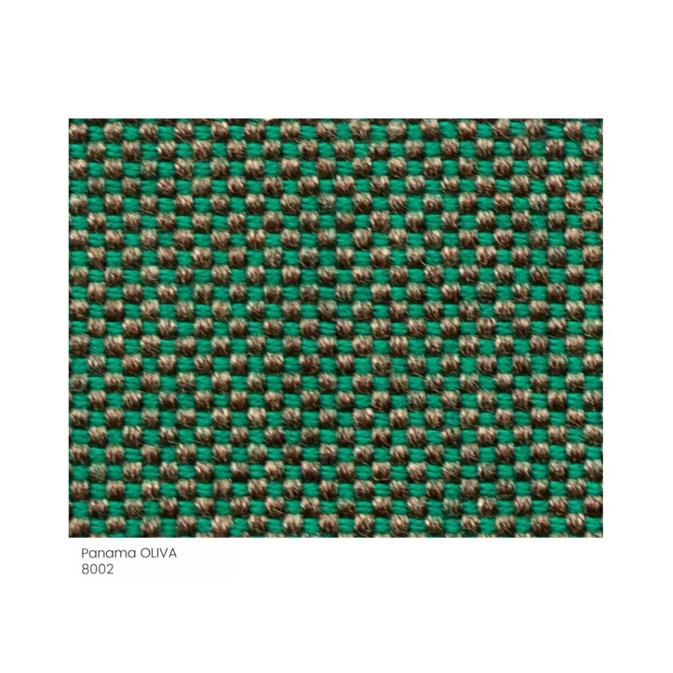 Stoffen tuinpoef met metalen poten Made in Italy - Butter Viadurini