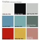 Stoffen tuinpoef met metalen poten Made in Italy - Butter Viadurini