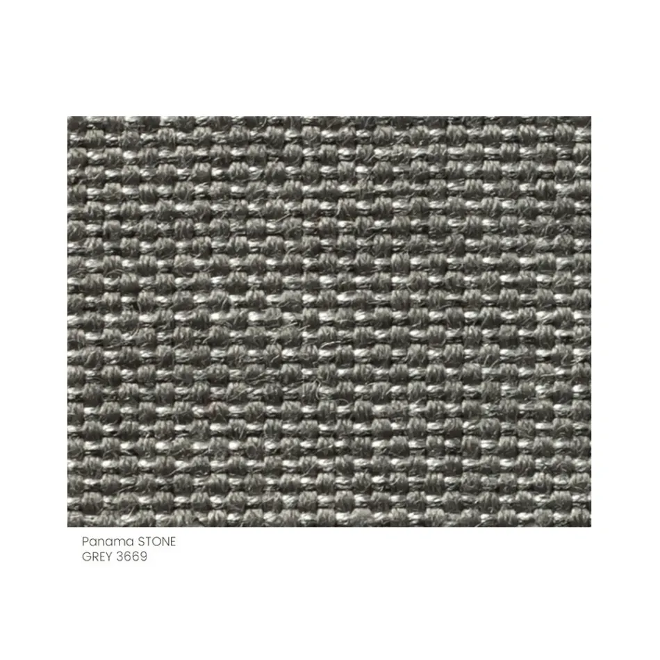 Stoffen tuinpoef met metalen poten Made in Italy - Butter Viadurini