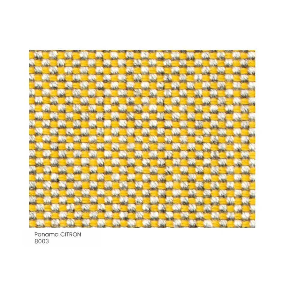 Stoffen tuinpoef met metalen poten Made in Italy - Butter Viadurini