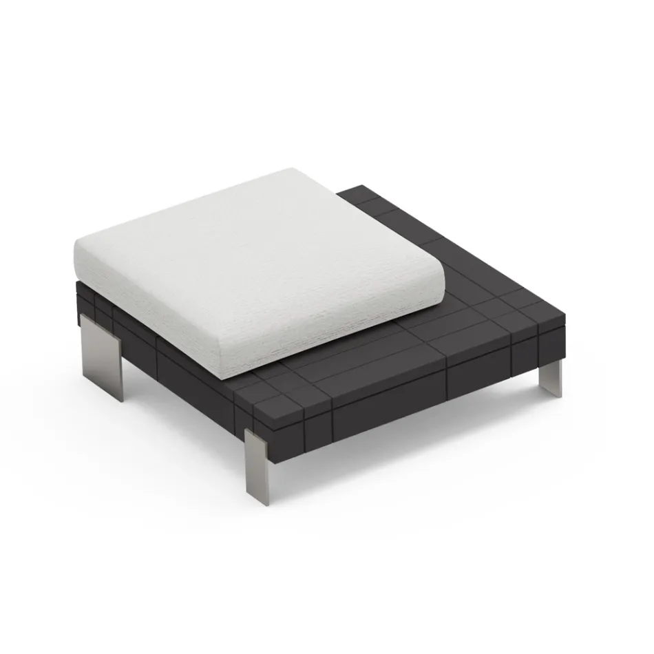 Woonkamerpoef van polyethyleen in verschillende kleuren - Orbis Viadurini