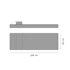 Design eenpersoons ligbed-poef voor buiten, hoge kwaliteit gemaakt in Italië - Emanuela Viadurini