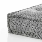 Etnische vierkante poef in patchworkstof of fluweel - vezel Viadurini