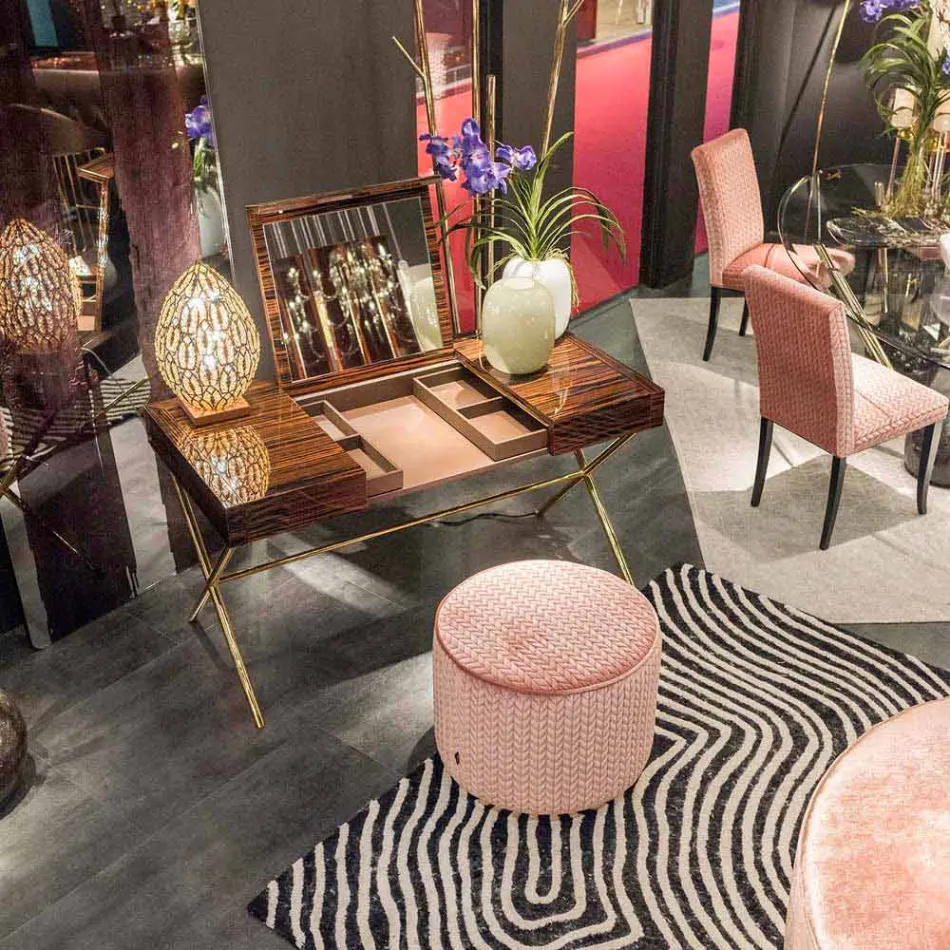 ontwerp pouf stof Belle 1 Viadurini