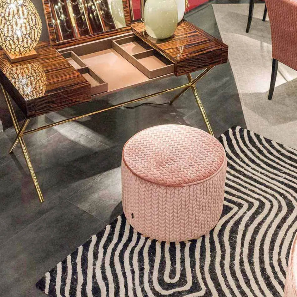 ontwerp pouf stof Belle 1 Viadurini