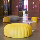 Zacht gekleurde poef Slide Gelee in polyurethaan gemaakt in Italië Viadurini