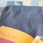 Zachte rechthoekige poef voor binnen en buiten in stof - Naemi Viadurini