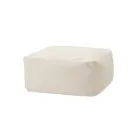 Zachte rechthoekige poef voor binnen en buiten in stof - Naemi Viadurini