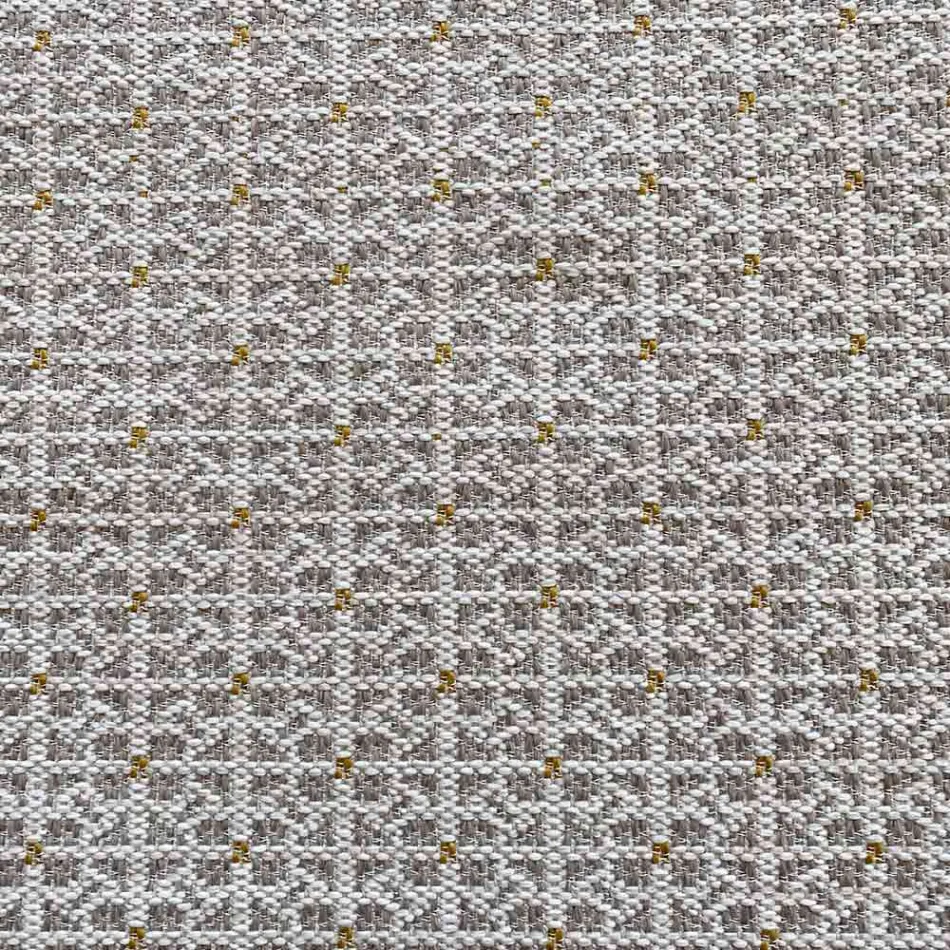 Zachte rechthoekige poef voor binnen en buiten in stof - Naemi Viadurini