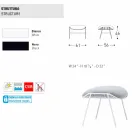 Varaschin Zomer outdoor poef / voetenbank in stof en staal Viadurini