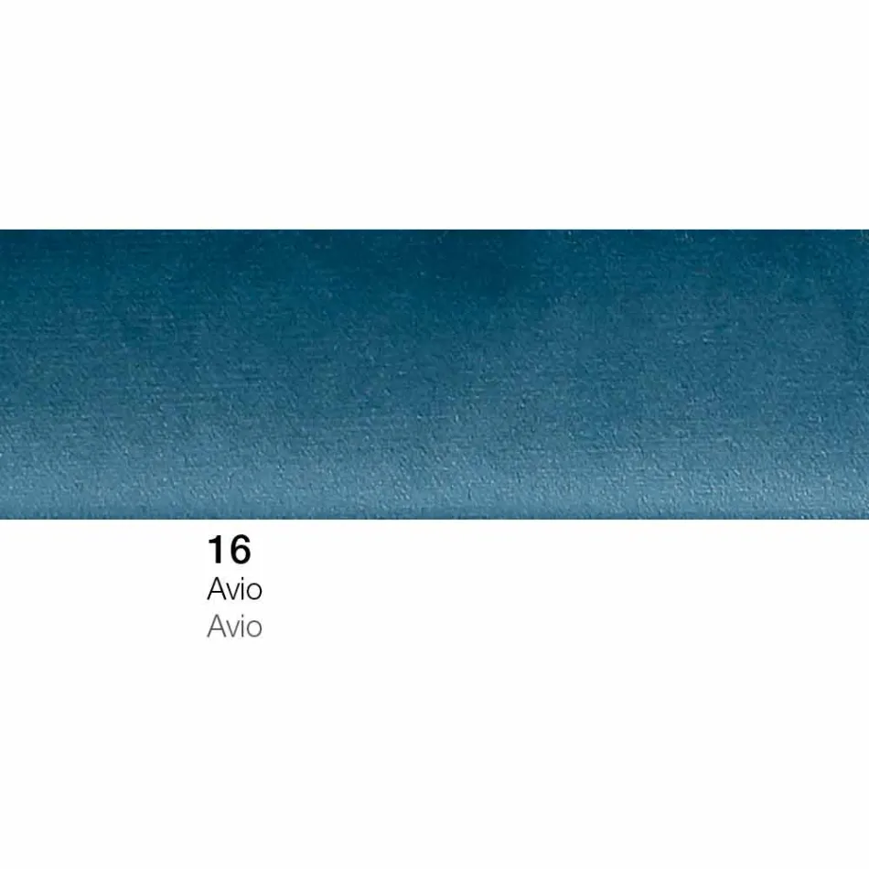 Poef Vierkante Voetsteun Gewatteerd en Bedekt met Stof Gemaakt in Italië - Marli Viadurini