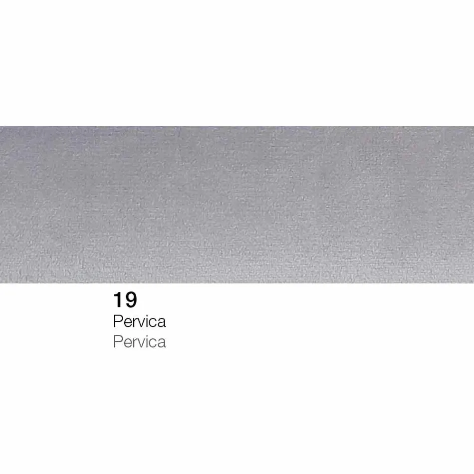 Poef Vierkante Voetsteun Gewatteerd en Bedekt met Stof Gemaakt in Italië - Marli Viadurini