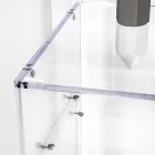 Praktisch vrijstaand bureau van transparant plexiglas, gemaakt in Italië - Ghea Viadurini