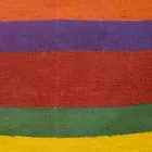 Kostbare handgeschilderde hennep handgemaakte schort gemaakt in Italië - merken Viadurini