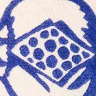 Pannenlappen van Italiaanse kunst in puur linnen met handafdruk uit één stuk - merken Viadurini