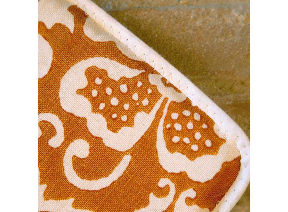 Pannenlappen van Italiaanse kunst in puur linnen met handafdruk uit één stuk - merken Viadurini