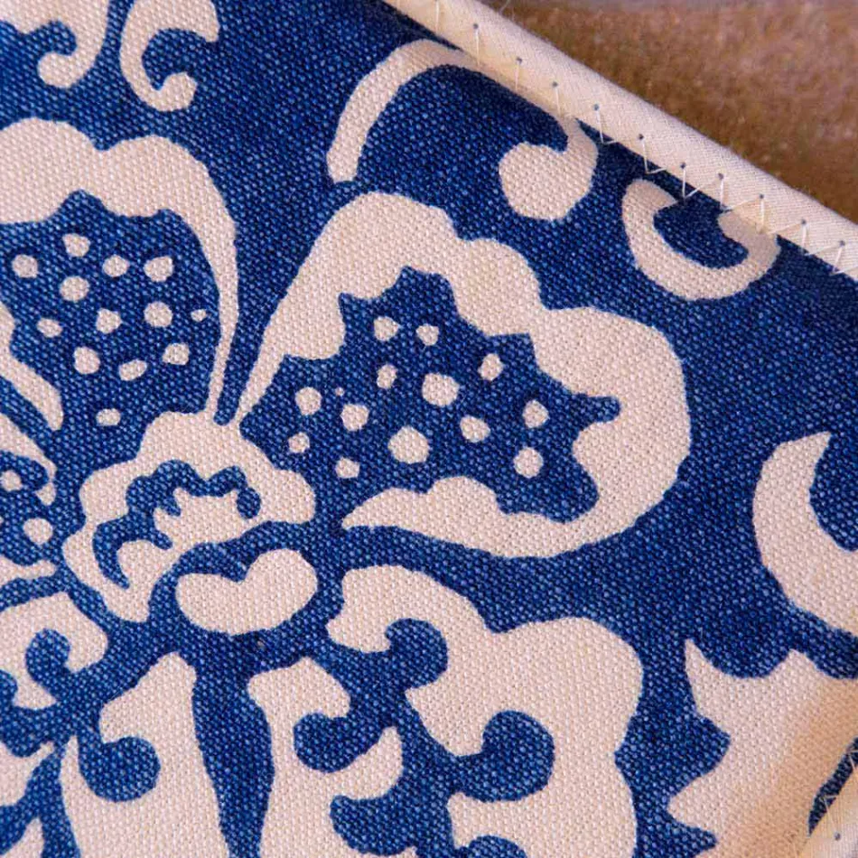 Pannenlappen van Italiaanse kunst in puur linnen met handafdruk uit één stuk - merken Viadurini