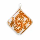 Pannenlappen van Italiaanse kunst in puur linnen met handafdruk uit één stuk - merken Viadurini