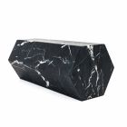 Decoratieve prisma-boekensteun in wit Carrara-marmer of zwarte Marquinia - Trocco Viadurini