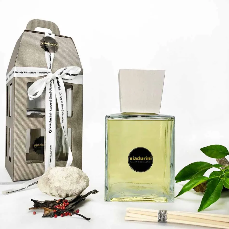 Amber Fragrance Home Luchtverfrisser 2,5 Lt met Sticks - Sassidimatera Viadurini