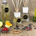Amber Fragrance Home Luchtverfrisser 200 ml met Sticks - Sassidimatera Viadurini