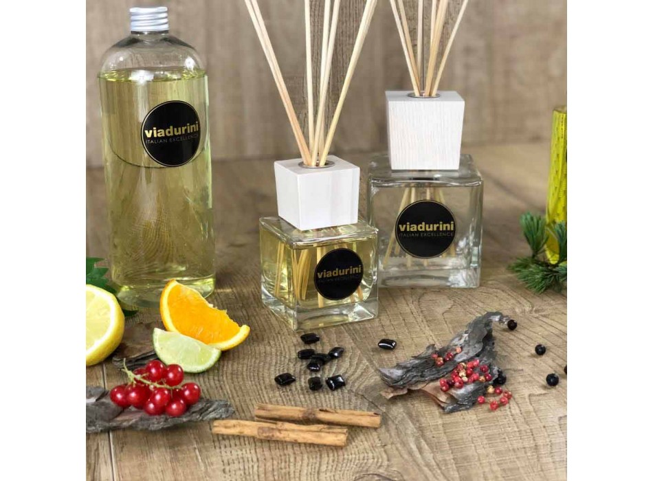 Amber Fragrance Home Luchtverfrisser 200 ml met Sticks - Sassidimatera Viadurini