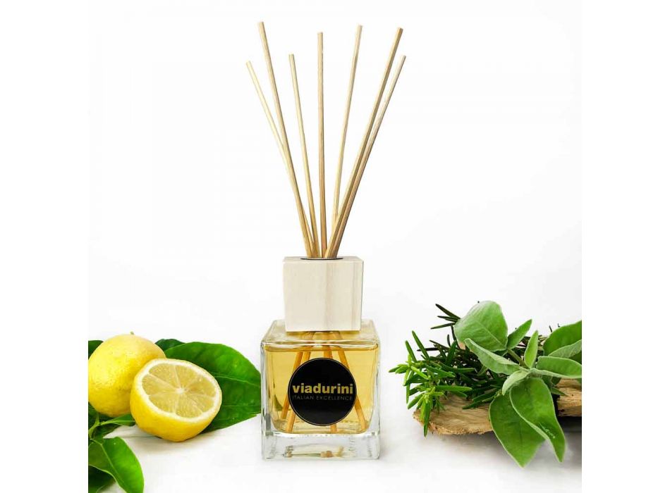 Bergamot Fragrance Home Luchtverfrisser 200 ml met Sticks - Ladolcesicilia Viadurini