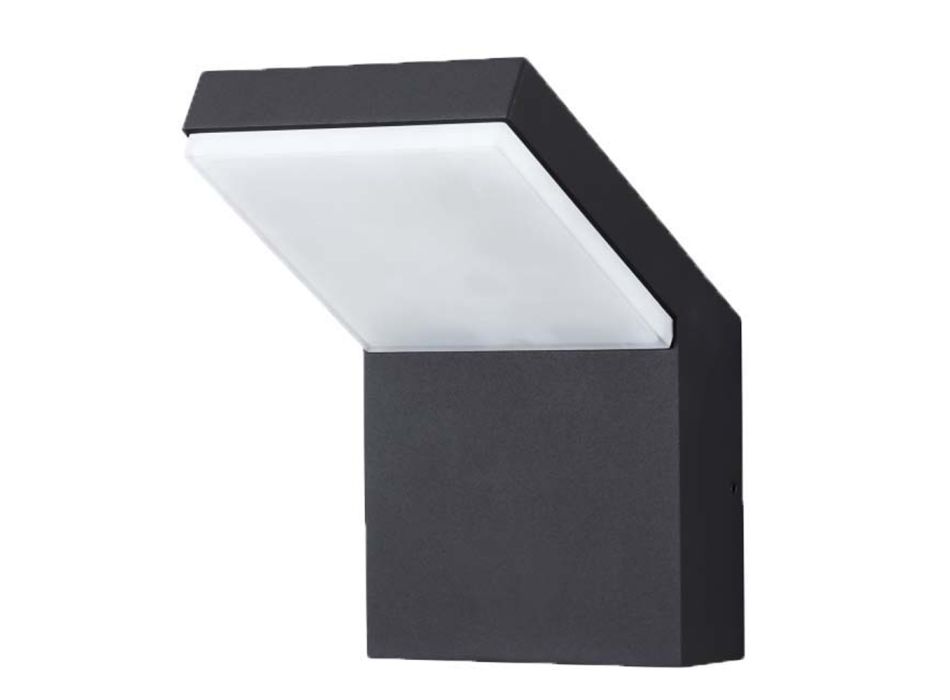 18W LED buitenwandlamp in wit of zwart aluminium - Nerea Viadurini