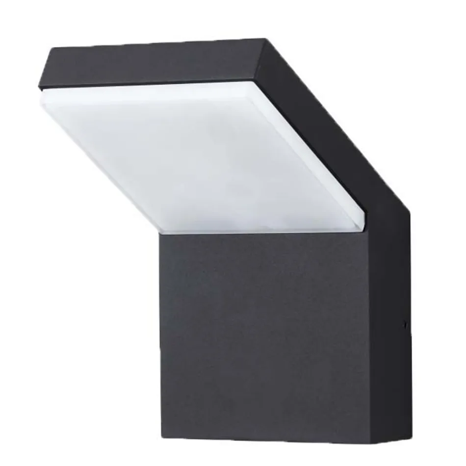18W LED buitenwandlamp in wit of zwart aluminium - Nerea Viadurini