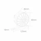 5W led-buitenspot in aluminium grijze afwerking - Dayane Viadurini