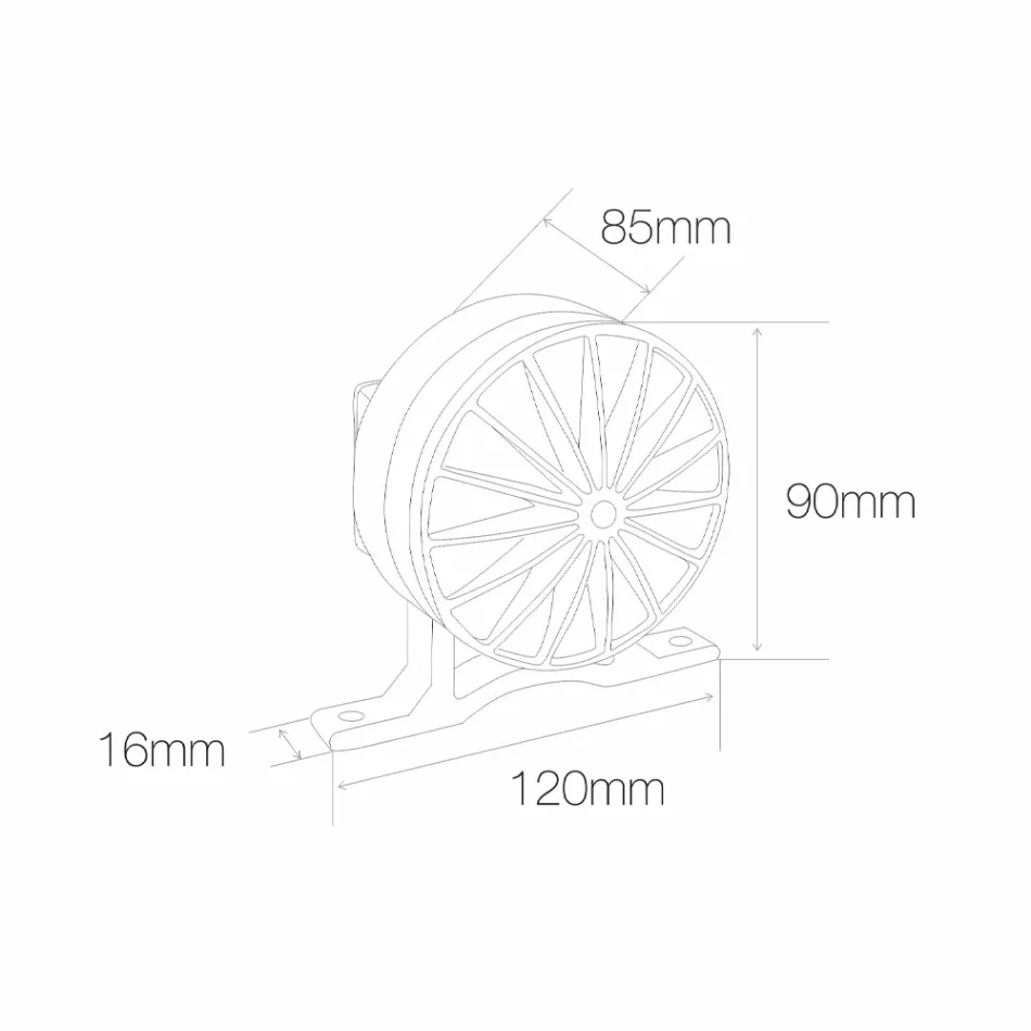 5W led-buitenspot in aluminium grijze afwerking - Dayane Viadurini