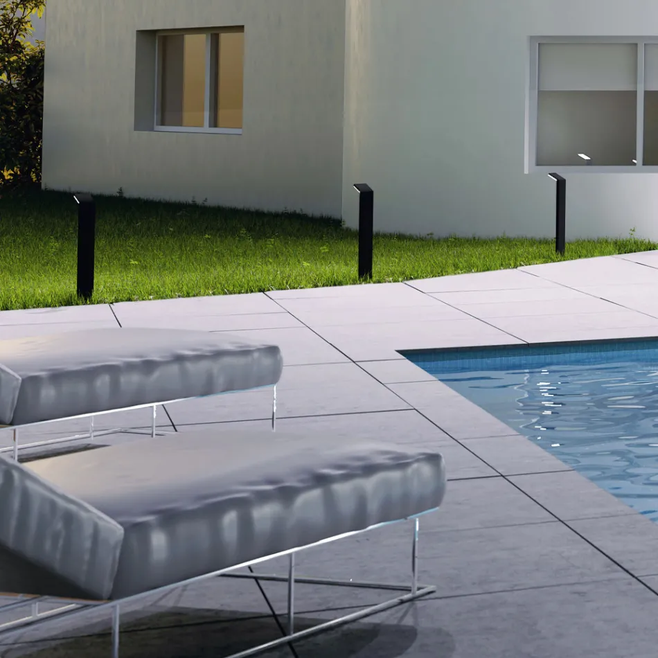 Led-buitenspot in wit of zwart aluminium - Tuin Viadurini