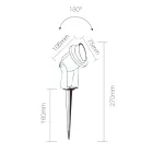 Projector LED Inbouwspot in Mat Zwart Aluminium 4 Stuks - Obrina Viadurini