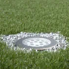 Ronde schijnwerper met LED buiten in roestvrij staal - Dakota Viadurini