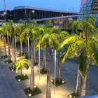 Ronde schijnwerper met LED buiten in roestvrij staal - Dakota Viadurini