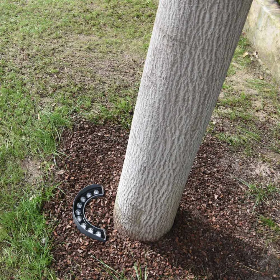 9W led-buitenschijnwerper in matzwarte aluminium afwerking - Tudor Viadurini
