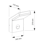 Aluminium led-buitenprojector met bewegingssensor - Nerea Viadurini