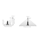 Aluminium led-buitenprojector met bewegingssensor - Nerea Viadurini