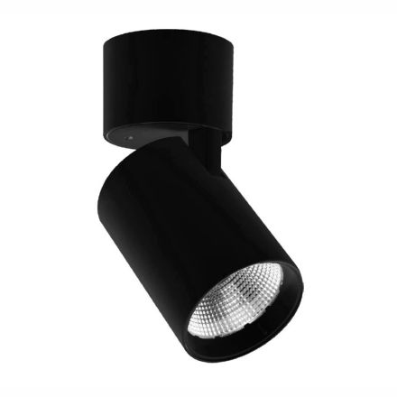 Verstelbare led-plafondlamp in wit of zwart aluminium - Point Viadurini