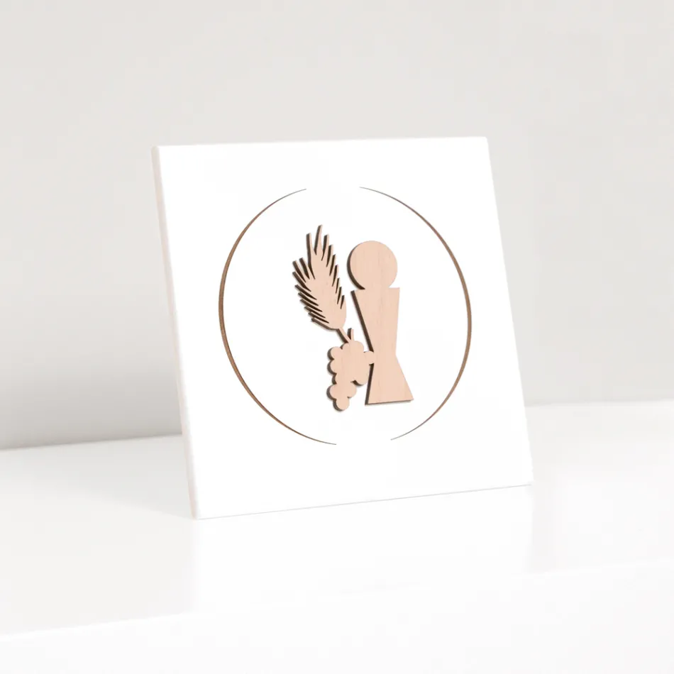 Kleine afbeelding van de communiekelk Lasergegraveerd Made in Italy - Philippe Viadurini