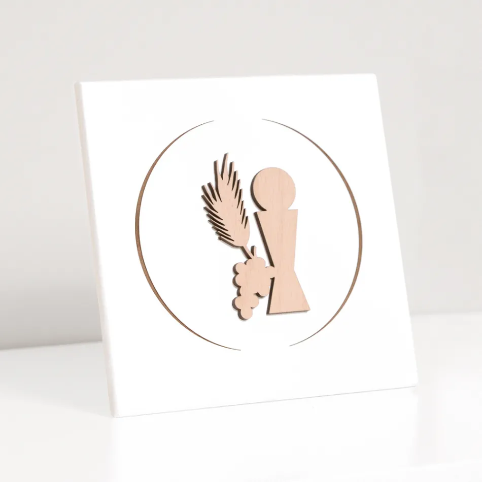 Kleine afbeelding van de communiekelk Lasergegraveerd Made in Italy - Philippe Viadurini